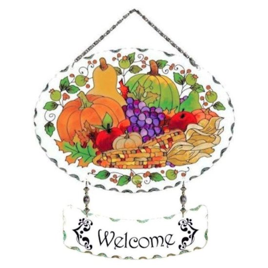 Harvest Stained Glass Sun Catcher - Click Image to Close