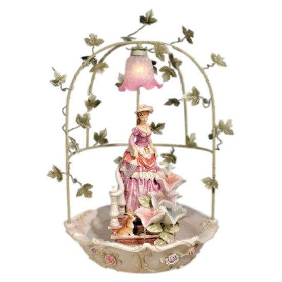 Enchanted Maiden Table Lamp and Fountain by OK Lighting - Click Image to Close