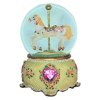 Carousel Horse Musical Glitter Globe