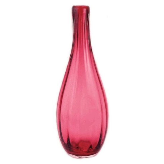 Gold Ruby Glass Vase 8 Inches Fenton Glass - Click Image to Close