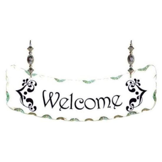 Sun Catcher Sign Welcome, by Joan Baker - Click Image to Close