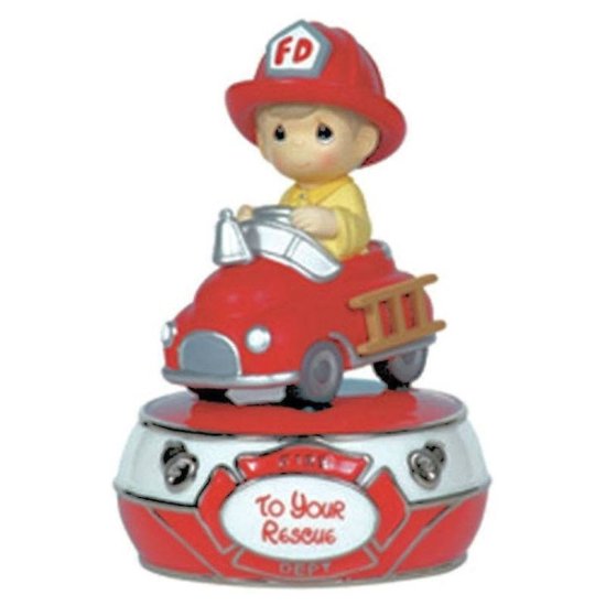 To Your Rescue Musical Figurine Precious Moments - Click Image to Close