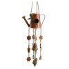 Wind Chime Watering Can Birdhouse with Dragonfly Design