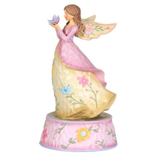 Angel with Butterfly Musical Figurine Precious Moments - Click Image to Close