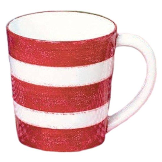 Patriotic Coffee Mug with Red and White Stripes - Click Image to Close