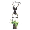 Hanging Planter with Cat Boy Figurine