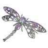 Crystal Dragonfly Lapel Pin by Spring Street Designs