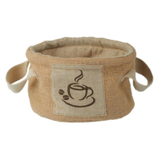 Burlap Coffee Gift Bag by Grasslands Road