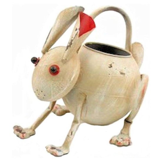 Metal Garden Watering Can Rabbit - Click Image to Close