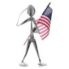 Spoon Head Flag Holder Figurine by Forked Up Art
