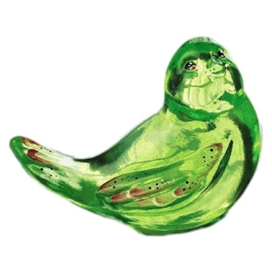 Songbird Figurine in Key Lime Green by Fenton Glass