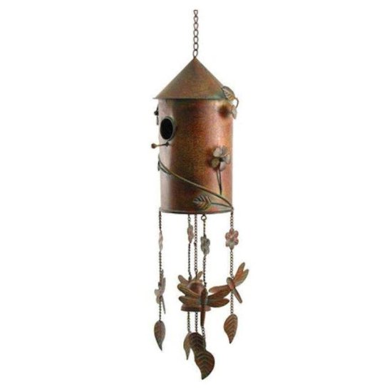Wind Chime Birdhouse with Round Shape - Click Image to Close