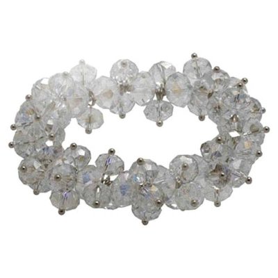 Clear Crystal Stretch Bracelet by Spring Street Designs