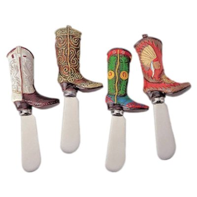 Cheese Spreader Set in Cowboy Boots Style by Supreme Housewares