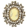 Vintage Cameo Lapel Pin by Spring Street Designs
