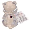 July Birthstone Bear Figurine Fenton Glass