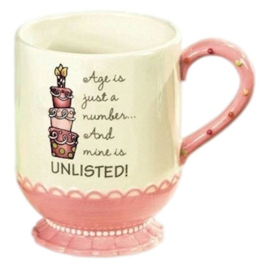 Age is Just a Number and Mine is Unlisted Birthday Coffee Mug - Click Image to Close