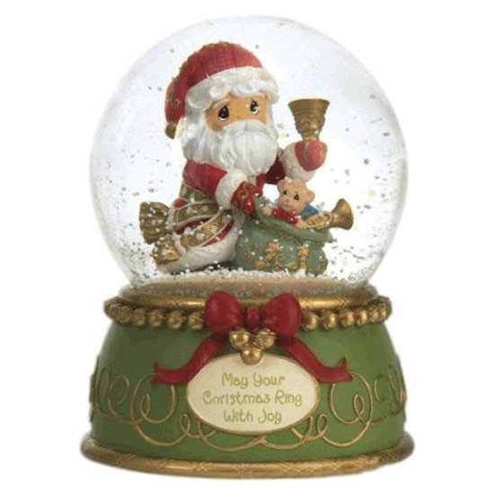 May Your Christmas Ring with Joy Santa Musical Water Globe - Click Image to Close