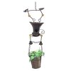 Hanging Planter with Cat Girl Figurine