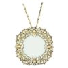 Magnifying Glass Necklace with Crystals Spring Street Designs