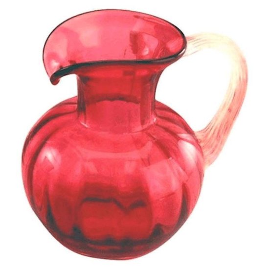 Gold Ruby Glass Pitcher 6 Inches Fenton Glass - Click Image to Close