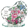 You are Loved Stained Glass Candle Holder