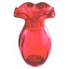 Gold Ruby Glass Vase 6.25 Inches Fenton Glass