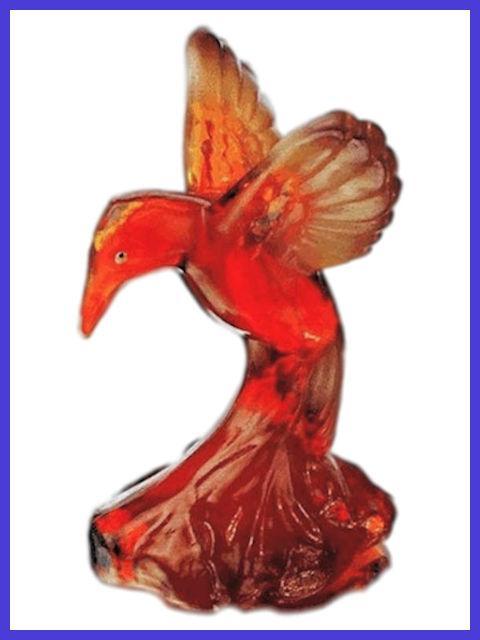 Hummingbird Figurine by Fenton Glass