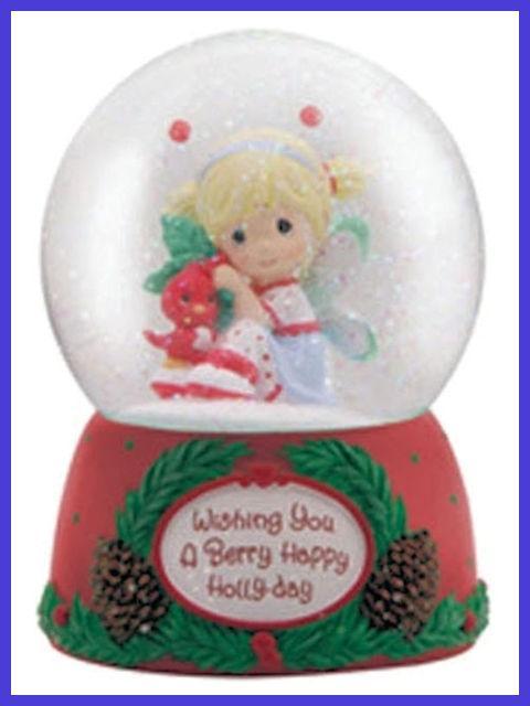 Wishing You a Berry Happy Holly-day Musical Water Globe