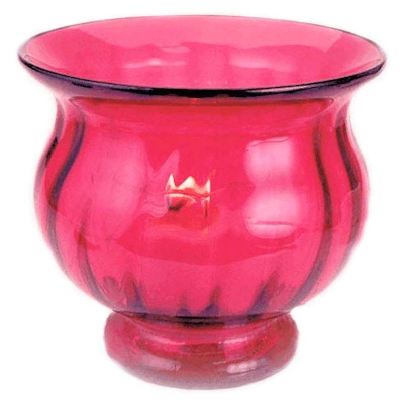 Gold Ruby Glass Candle Holder 5 Inches Fenton Glass [FG-91115] - $26.25 ...