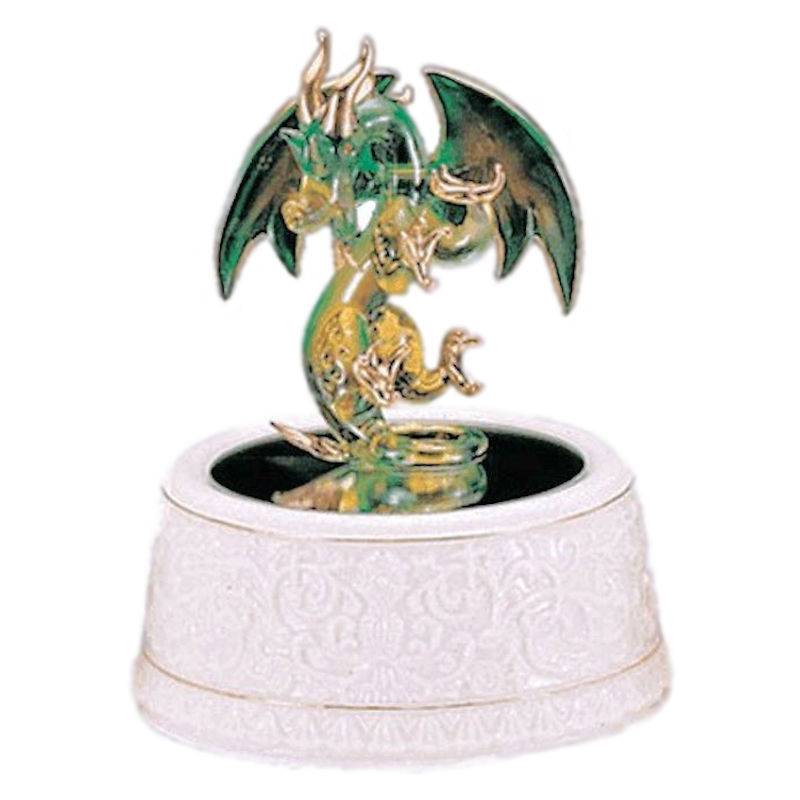 Green Dragon Musical Figurine - Click Image to Close
